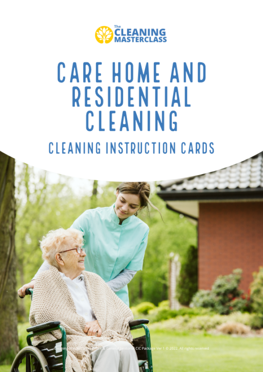 Care Home and Residential Cleaning Instruction Cards