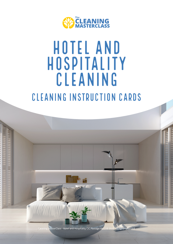 Hotel and Hospitality Cleaning Instruction Cards