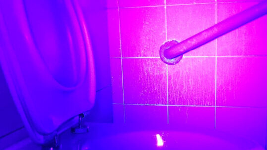 urine scale on tiles